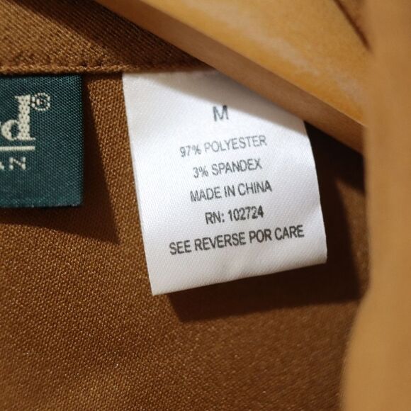 Harve Bernard Vintage Brown Button Down Shirt 90s Phoebe Buffay Shirt Jacket Med - Picture 9 of 9